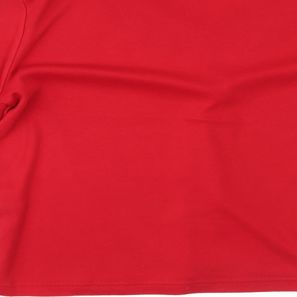 Amoretti Womens Red Basic T-Shirt Size M