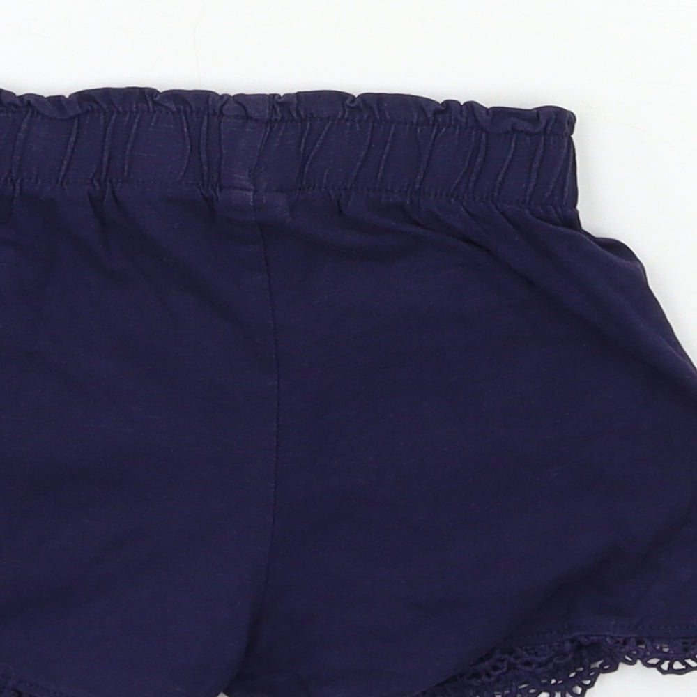 TU Girls Blue Sailor Shorts Size 6 Years