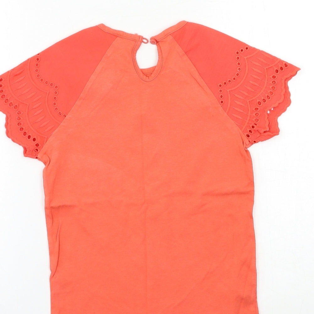 TU Girls Orange Basic T-Shirt Size 6 Years