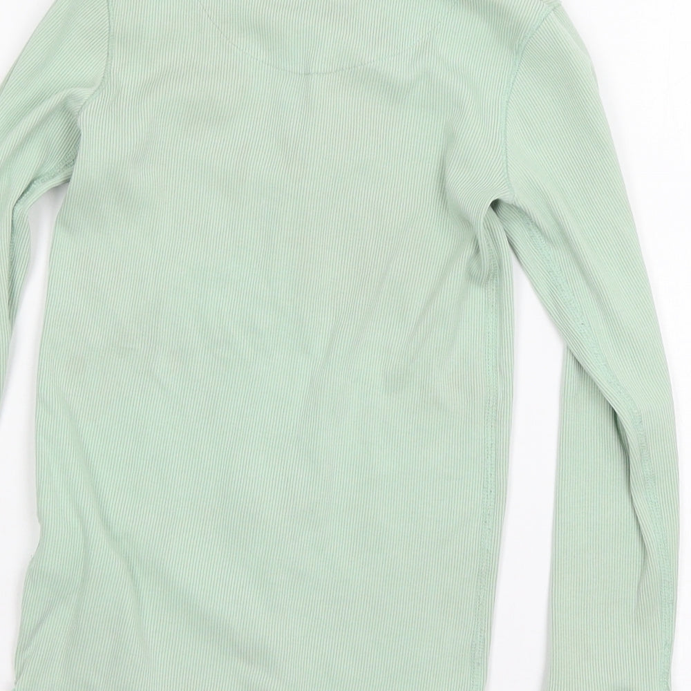 NEXT Girls Green Solid Jersey Top Pyjama Top Size 8 Years