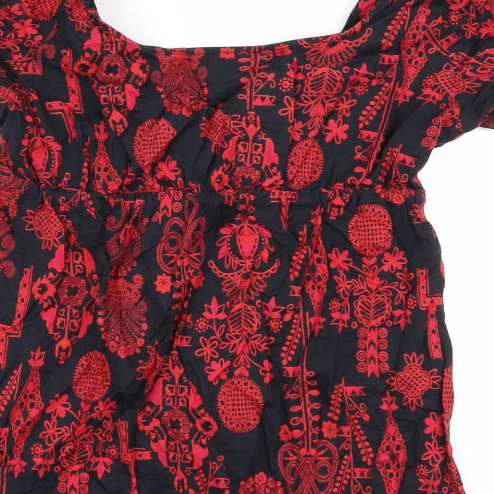 H&M Womens Geometric Basic Blouse Size 6
