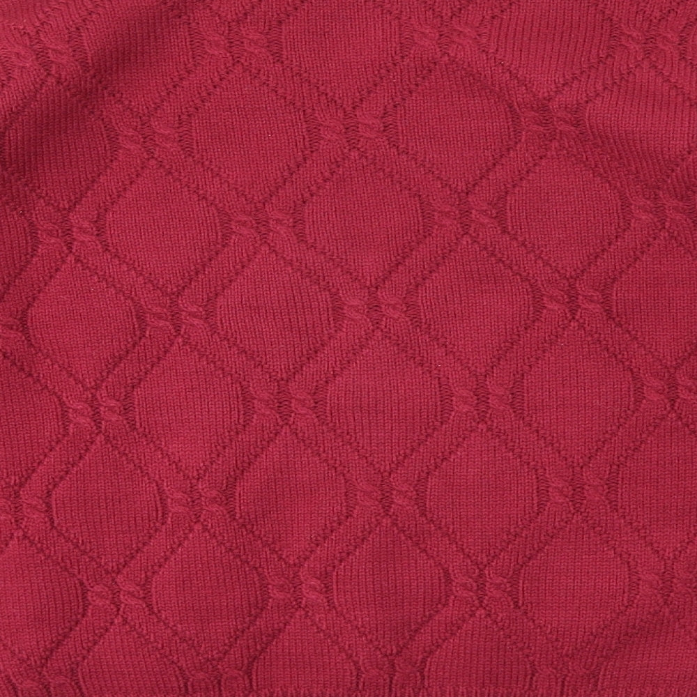 Bonmarché Womens Pink Pullover Jumper Size M