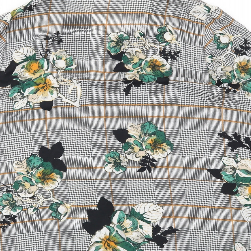 F&F Womens Multicoloured Geometric Basic Blouse Size 12