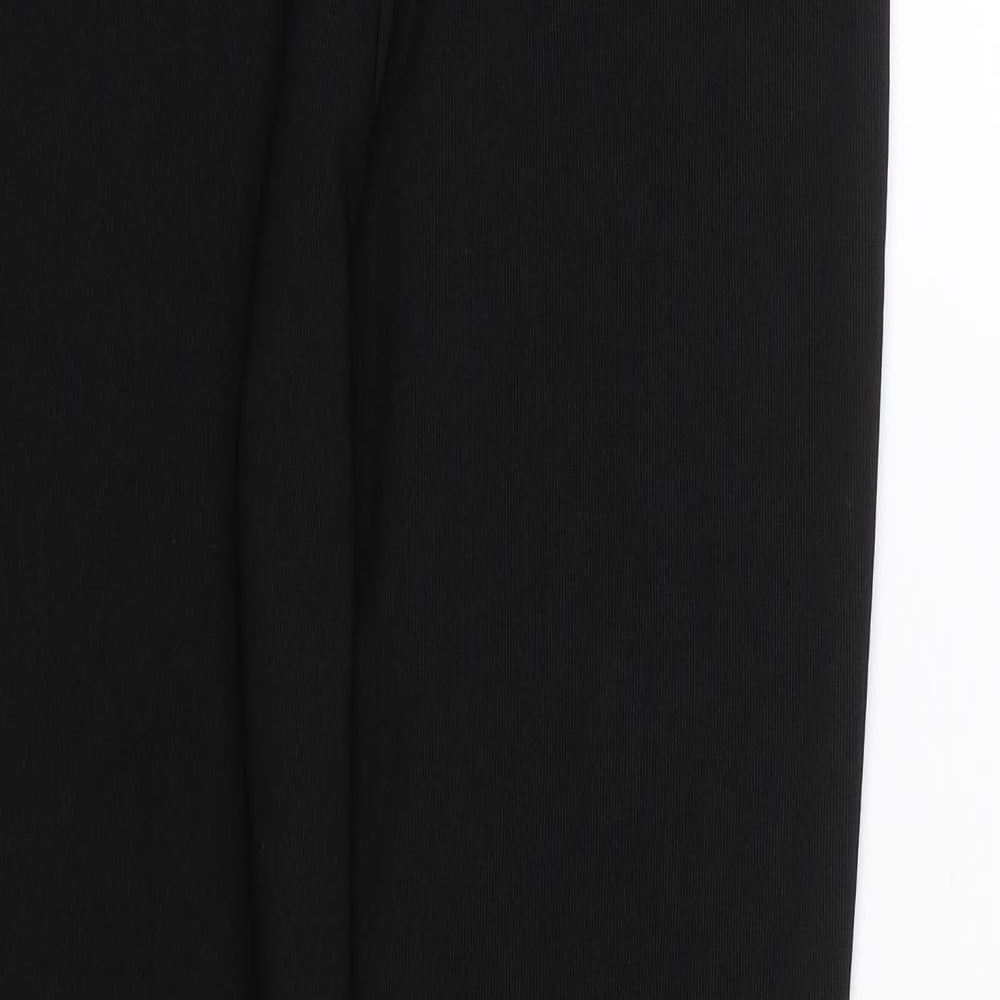 Preworn Womens Black Trousers Size 10 L26 in