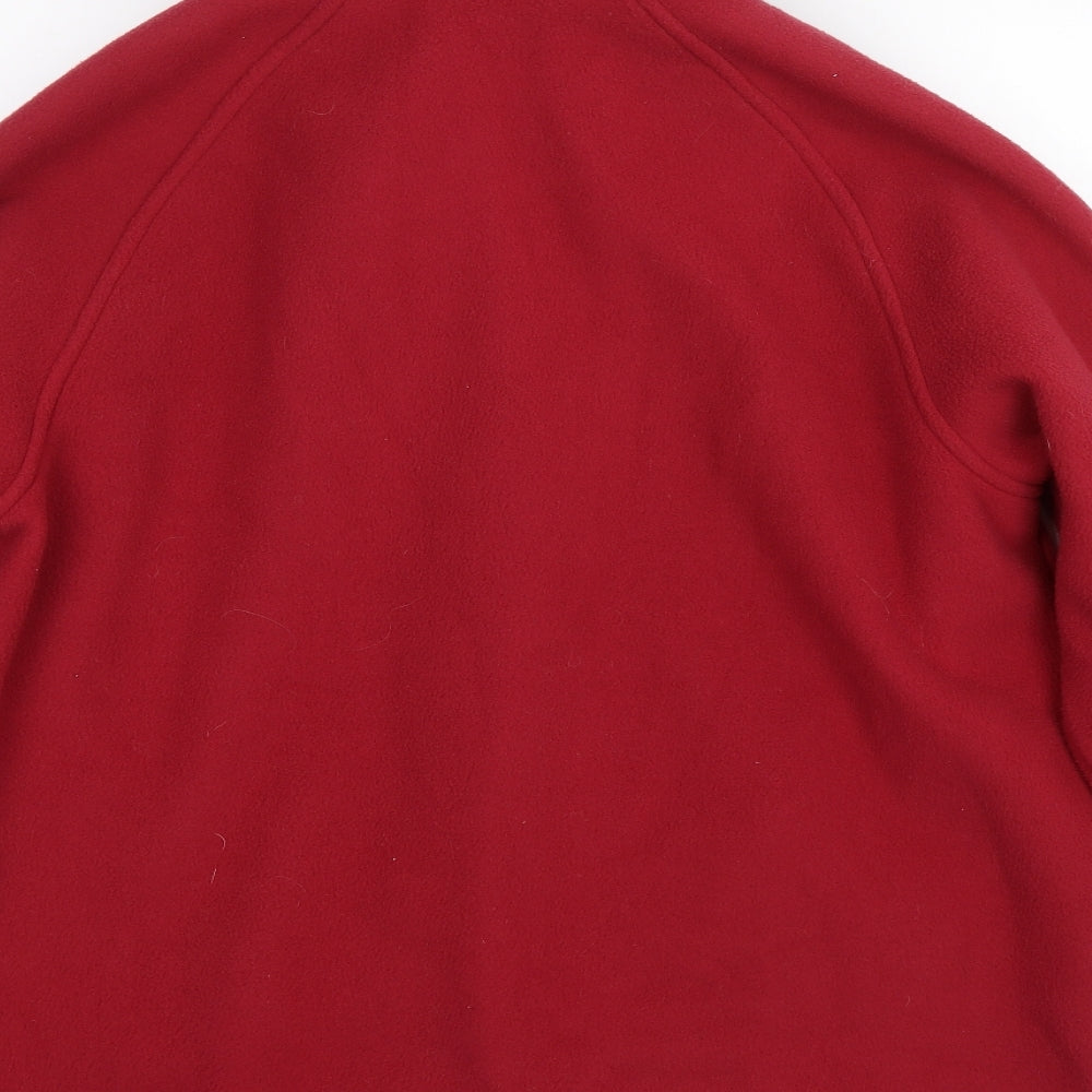 M&S Mens Red Full Zip Sweatshirt