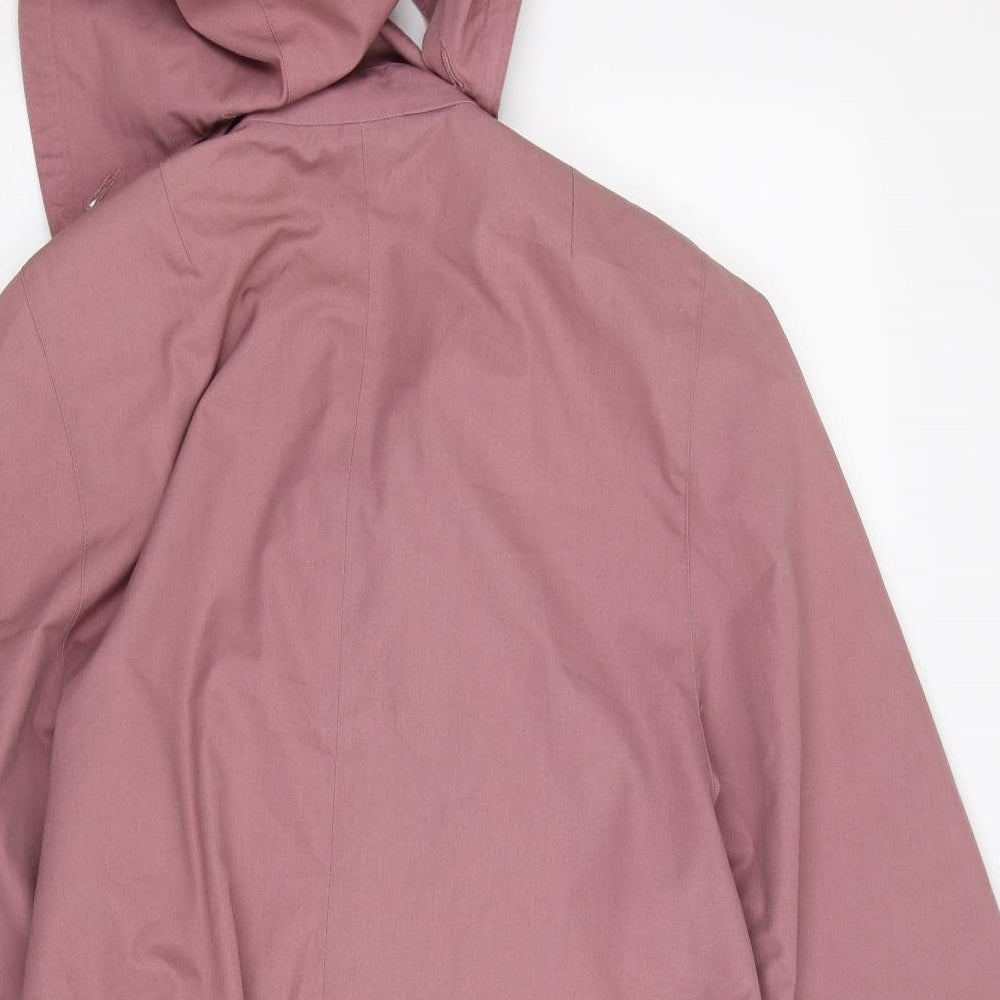 Preworn Womens Purple Trench Coat Coat Size 6