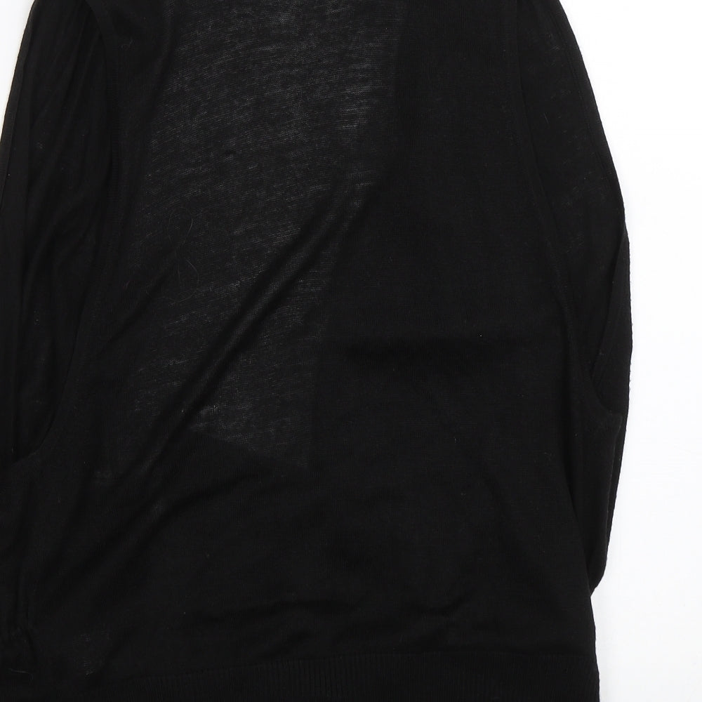 Bay Womens Black Cardigan Jumper Size 14