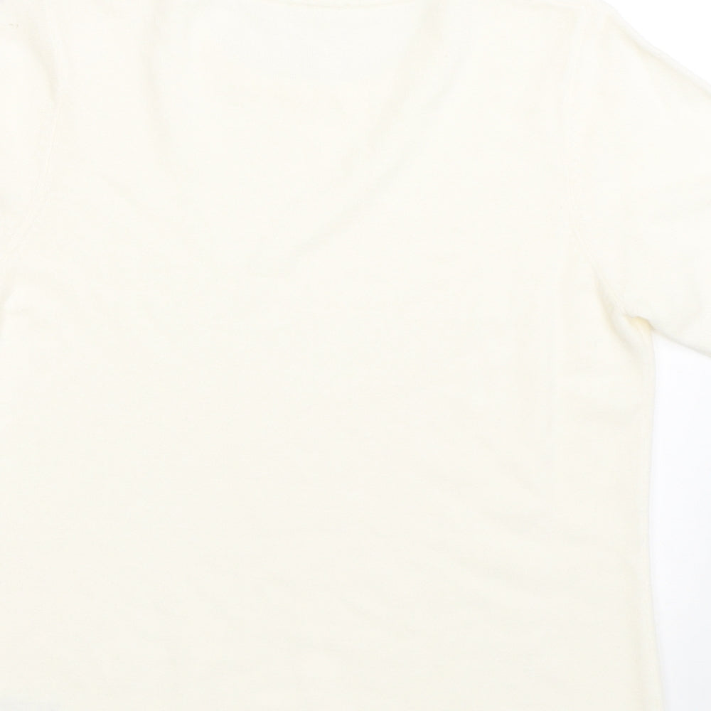 BHS Womens Beige Basic T-Shirt Size 12