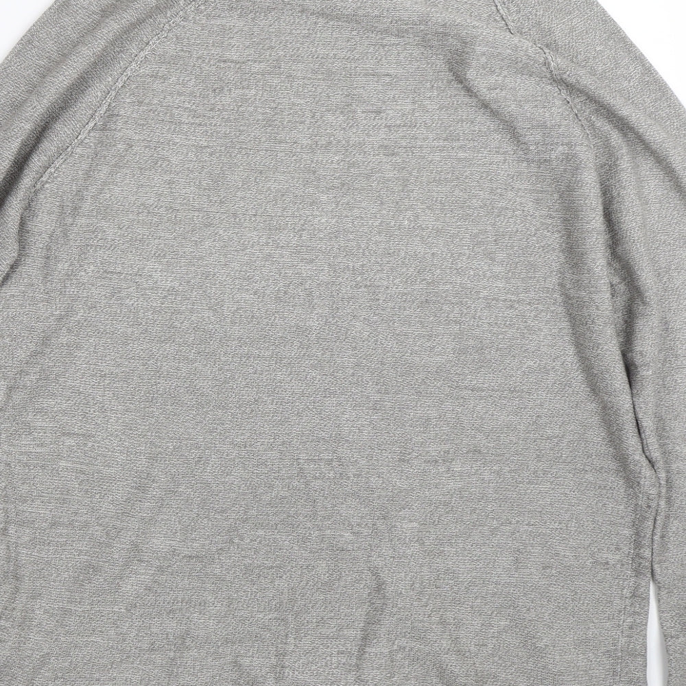 New Look Mens Grey Pullover Jumper Size M