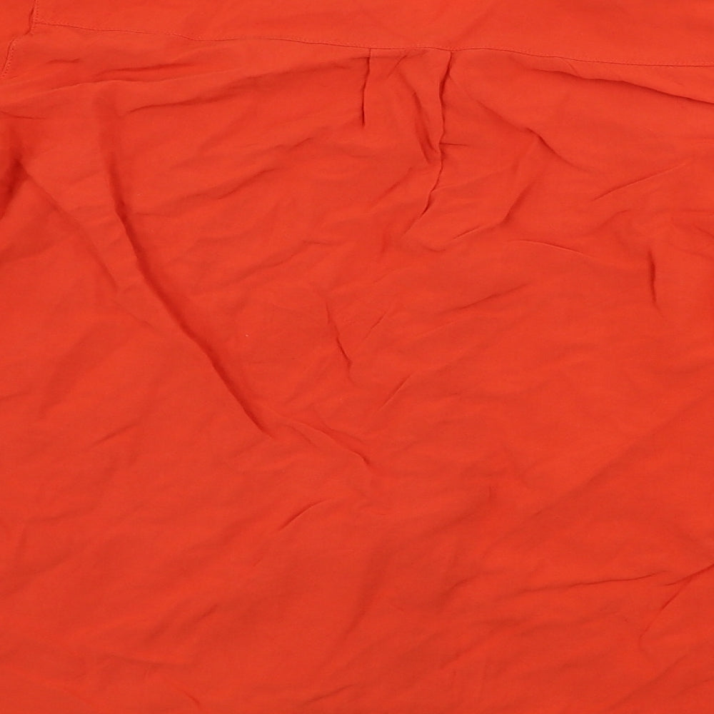 Peacocks Womens Red Basic Button-Up Size 14