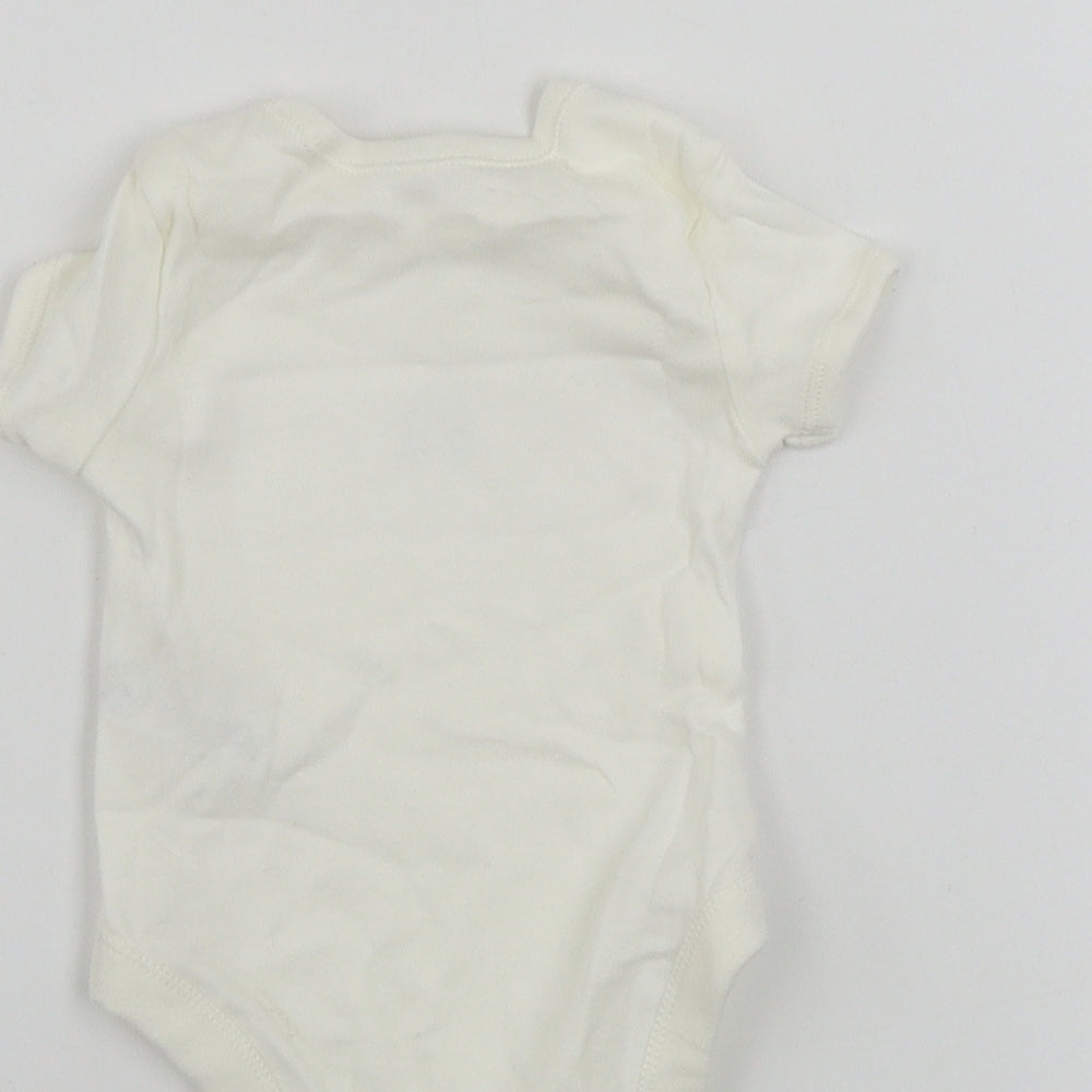 George Baby Beige Babygrow One-Piece Size 0-3 Months