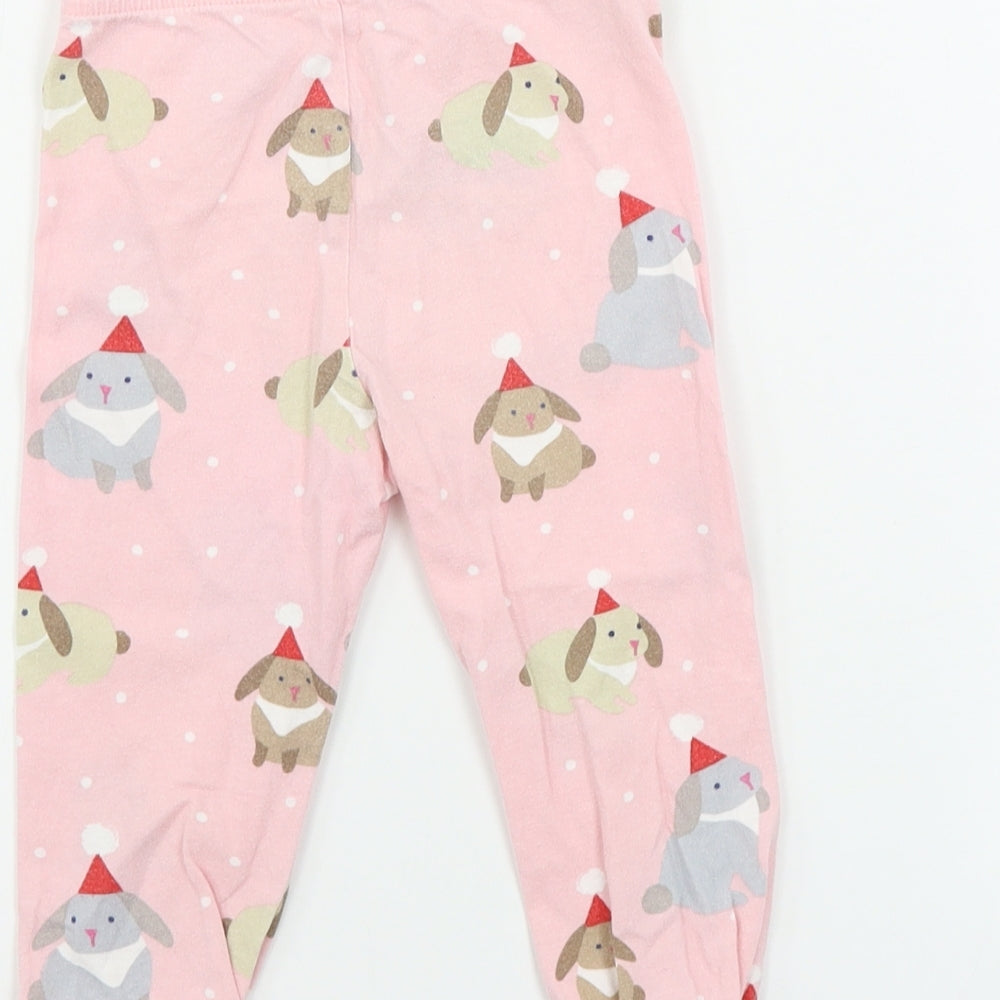 Marks & Spencer Girls Pink Sweatpants Trousers Size 2 Years