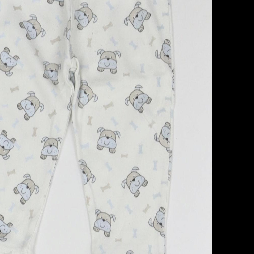 Early Days Baby Beige Geometric Jogger Leggings Size 6-9 Months