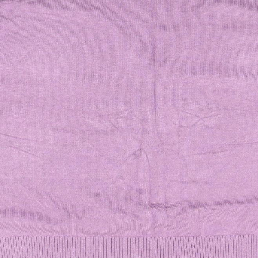 Bonmarché Womens Purple Cardigan Jumper Size XL