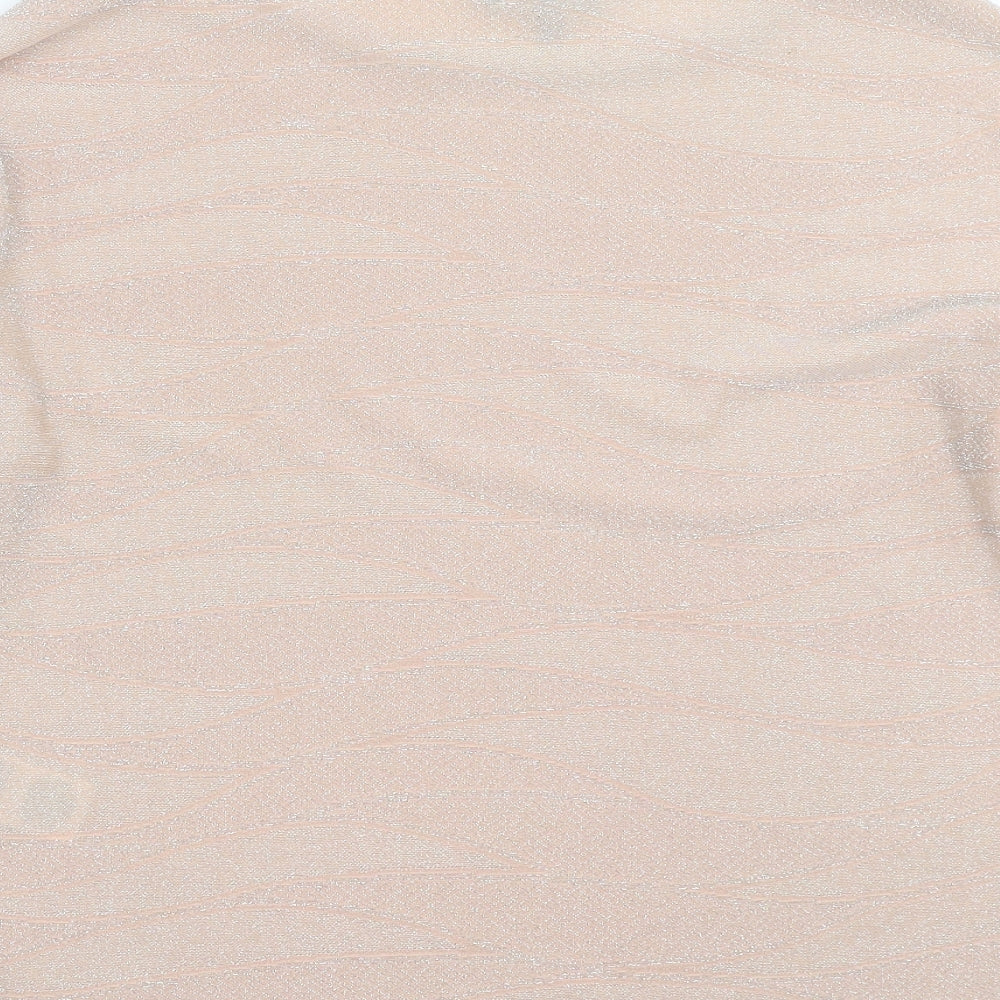 Phase Eight Womens Pink Geometric Pullover Jumper Size 10