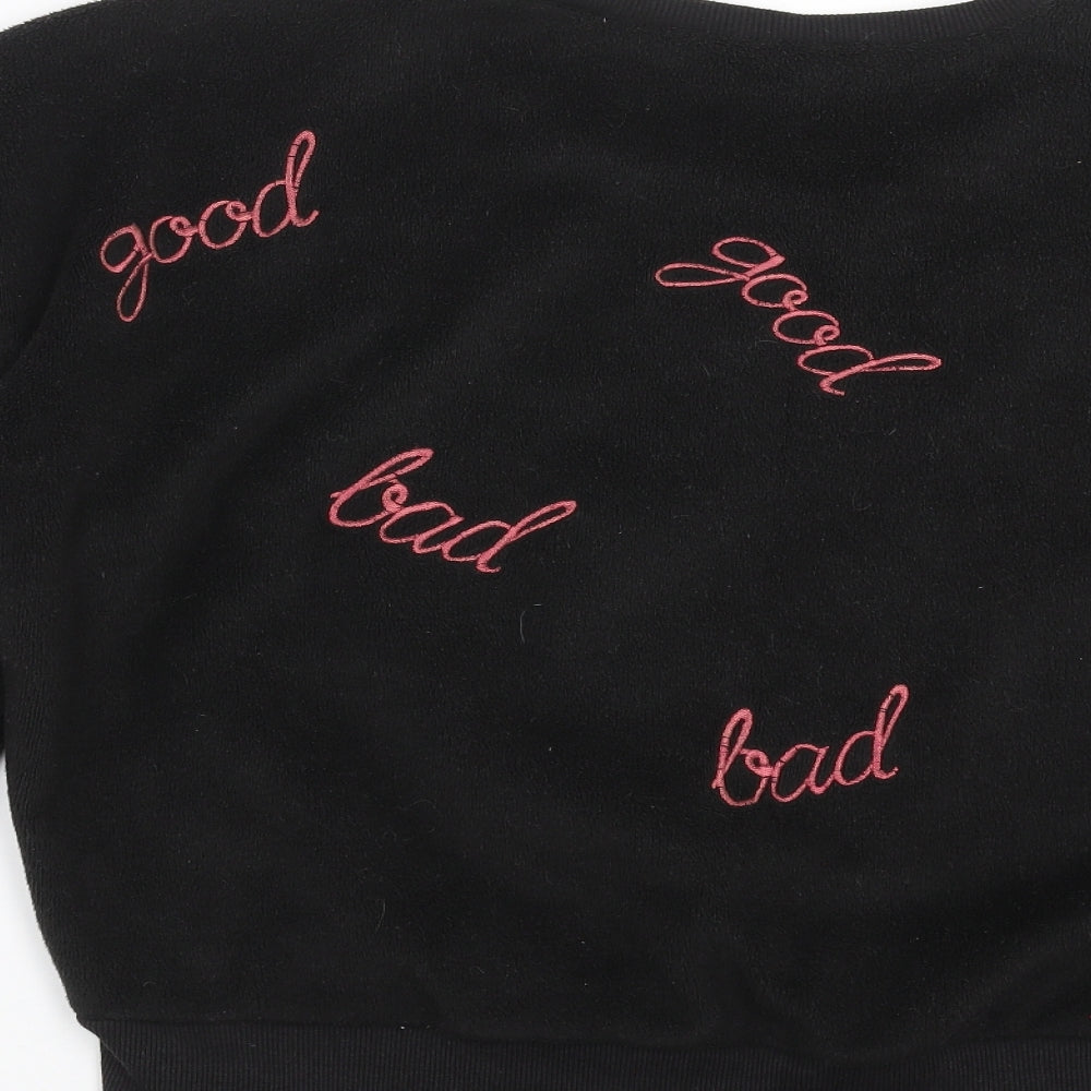 French Connection Womens Black Pullover Sweatshirt Size L - good bad