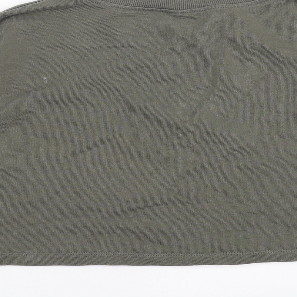 H&M Girls Green Pullover Sweatshirt Size 8-9 Years