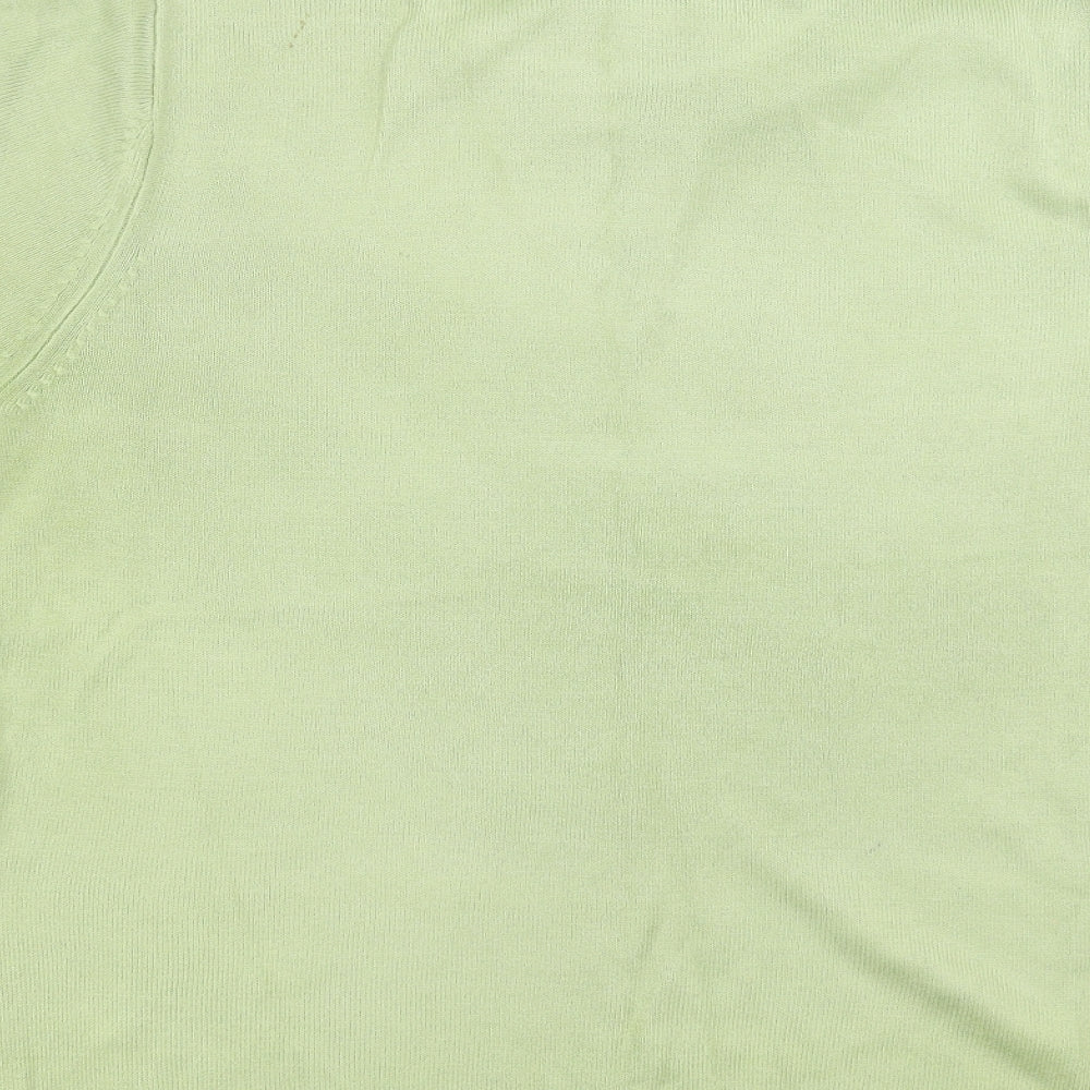 JDV Womens Green Knit Pullover Jumper Size 12