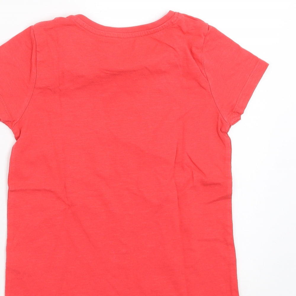 TU Girls Pink Basic T-Shirt Size 5-6 Years