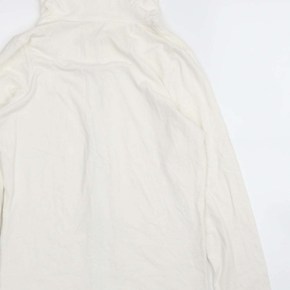 NEXT Womens White Full Zip Jumper Size M