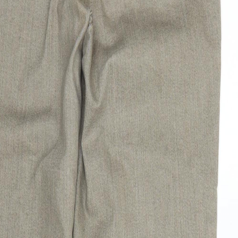 Wichele Womens Beige Denim Straight Jeans Size 14 L30 in