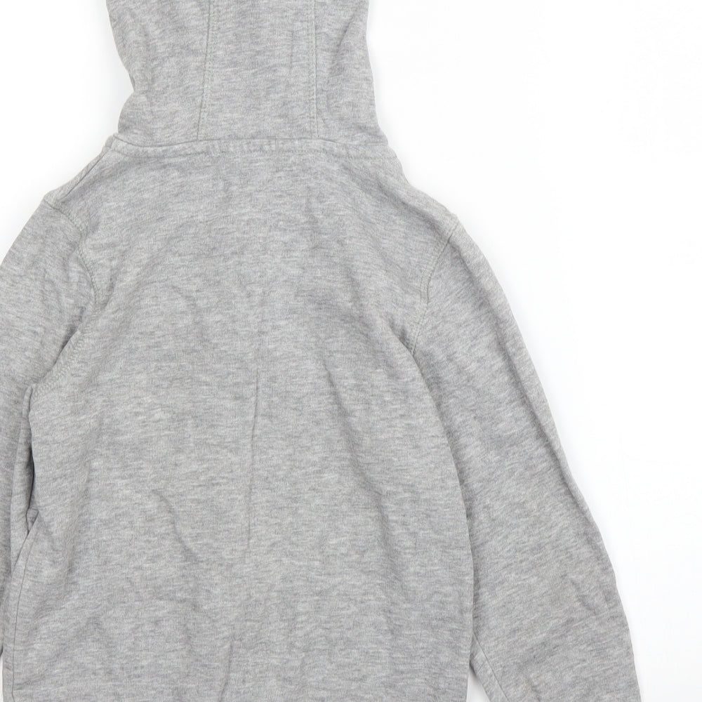 George Boys Grey Full Zip Hoodie Size 6 Years