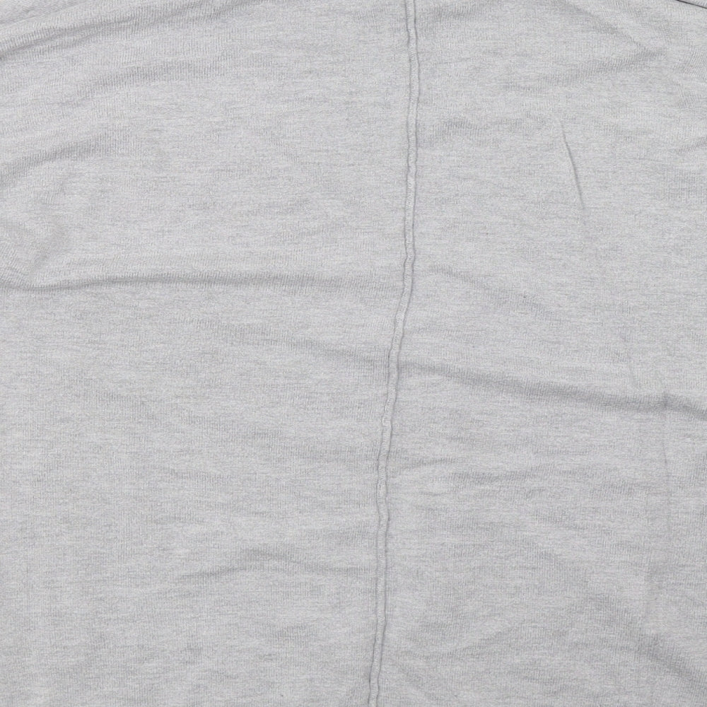 F&F Womens Grey Knit Pullover Sweatshirt Size 14
