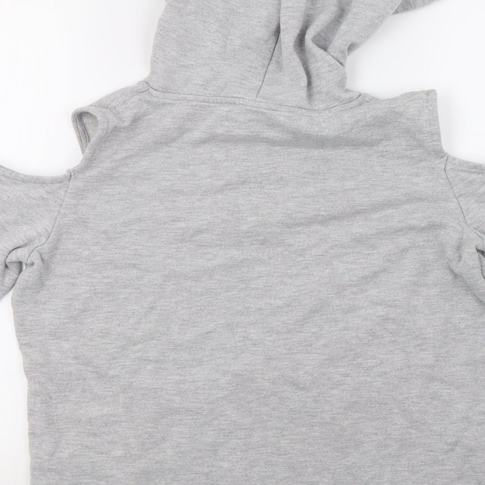 Matalan Womens Grey Pullover Hoodie Size 10