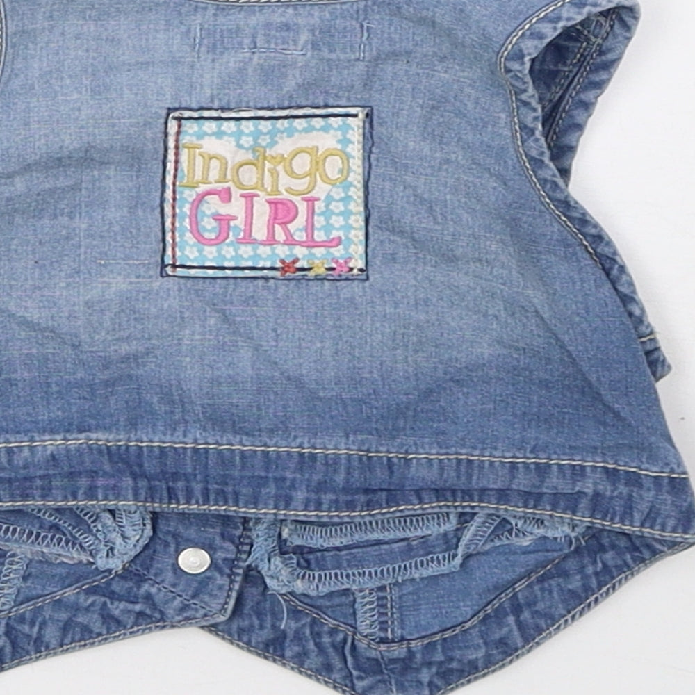Indigo Girls Blue Gilet Jacket Size 12-18 Months