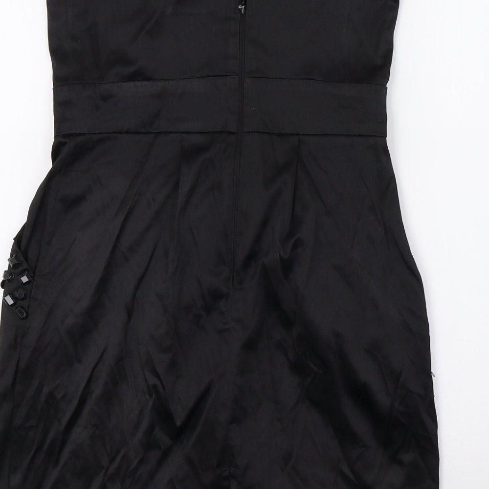 AX Paris Womens Black A-Line Size 8