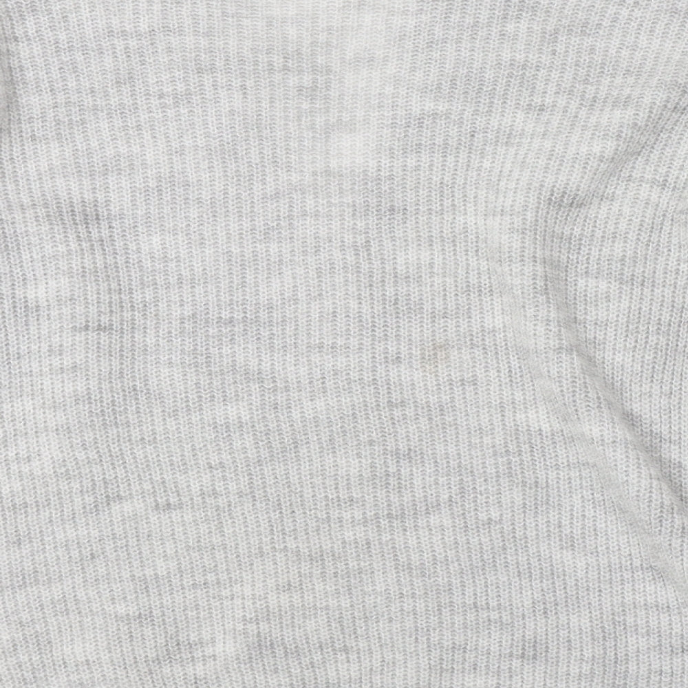 Sainsburys Girls White Floral Basic T-Shirt Size 3-4 Years