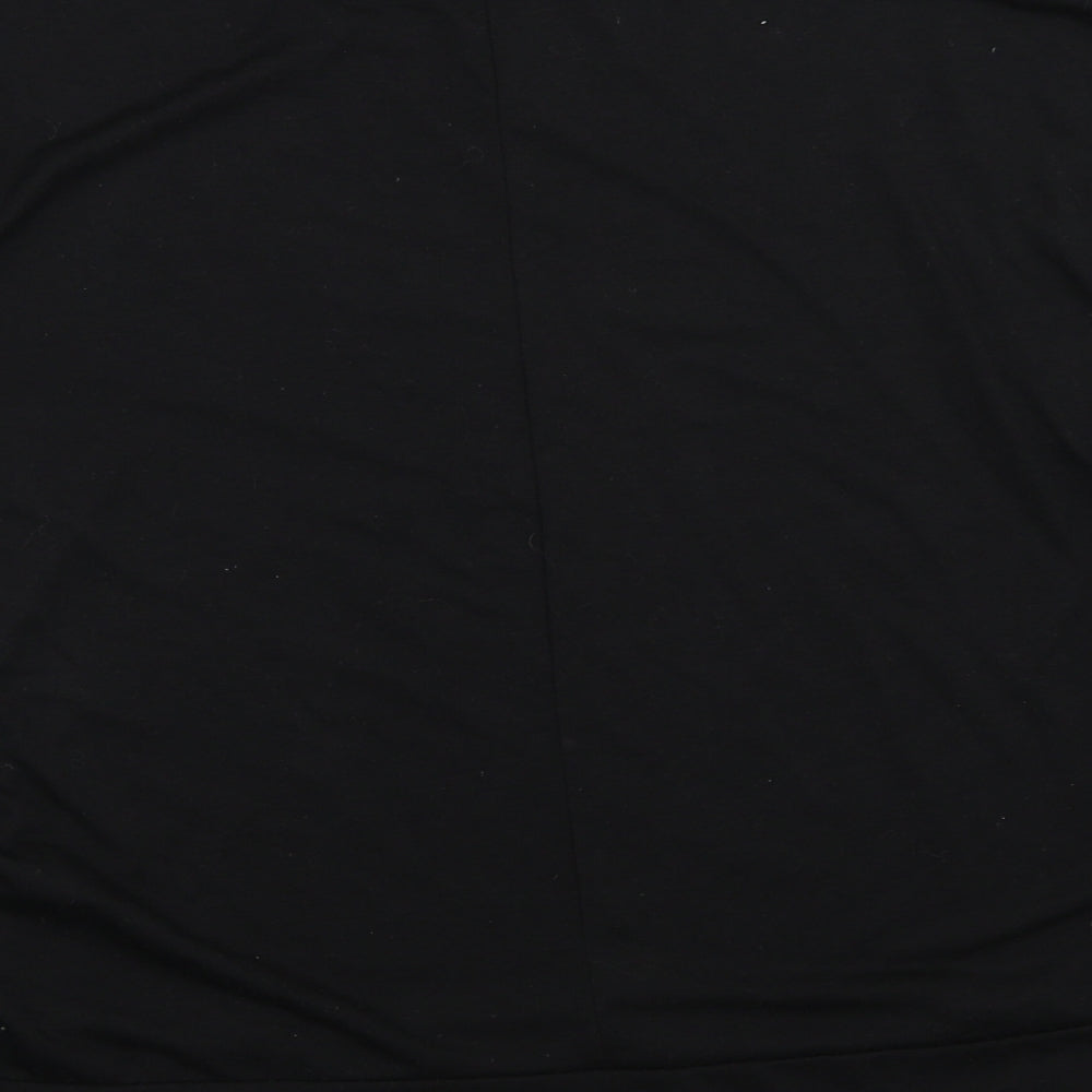 New Look Womens Black Pullover Sweatshirt Size 14