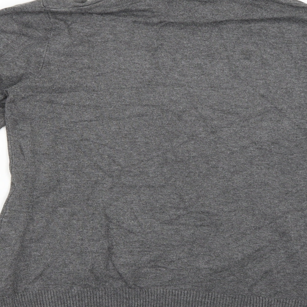 Soaked in Luxury Womens Grey Basic Blouse Size S