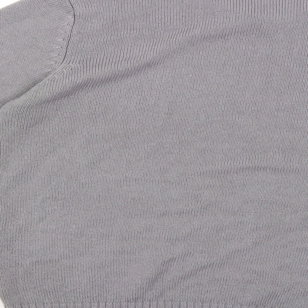 d&h men Womens Grey Pullover Jumper Size L