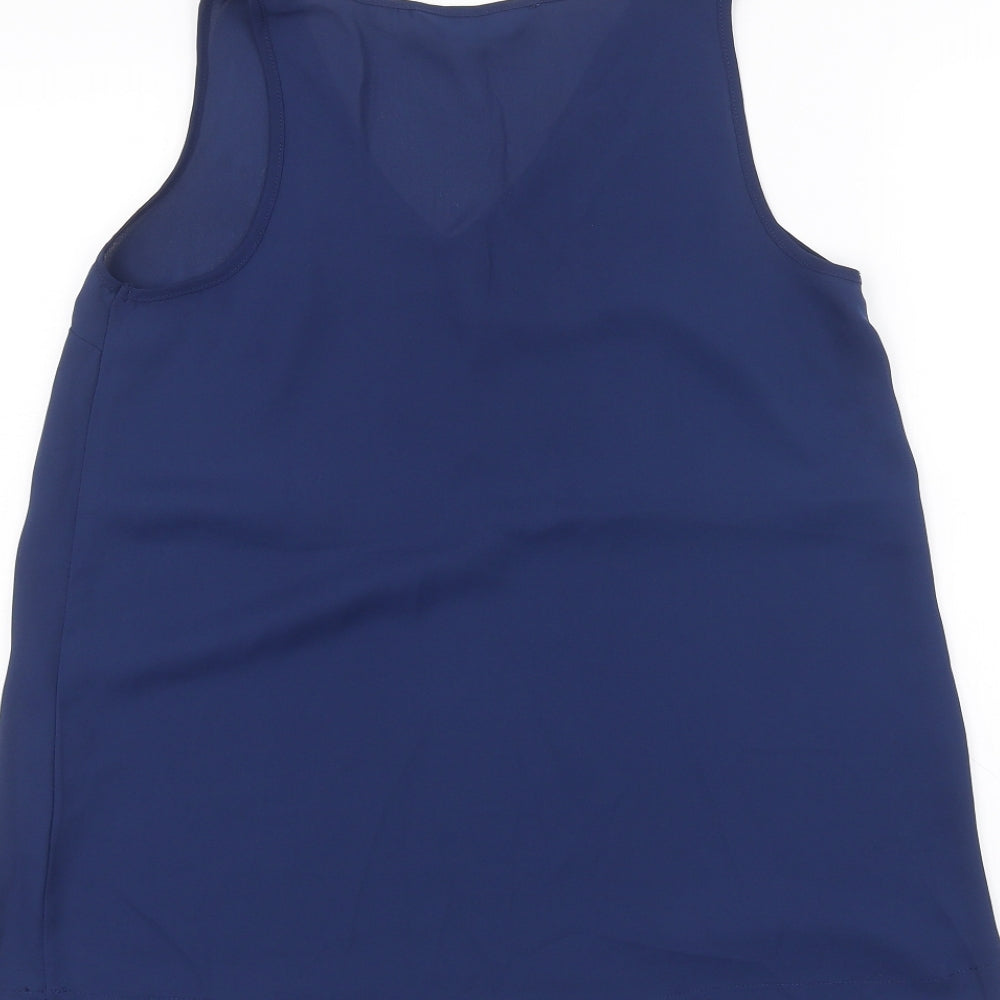 Dorothy Perkins Womens Blue Basic Blouse Size 8