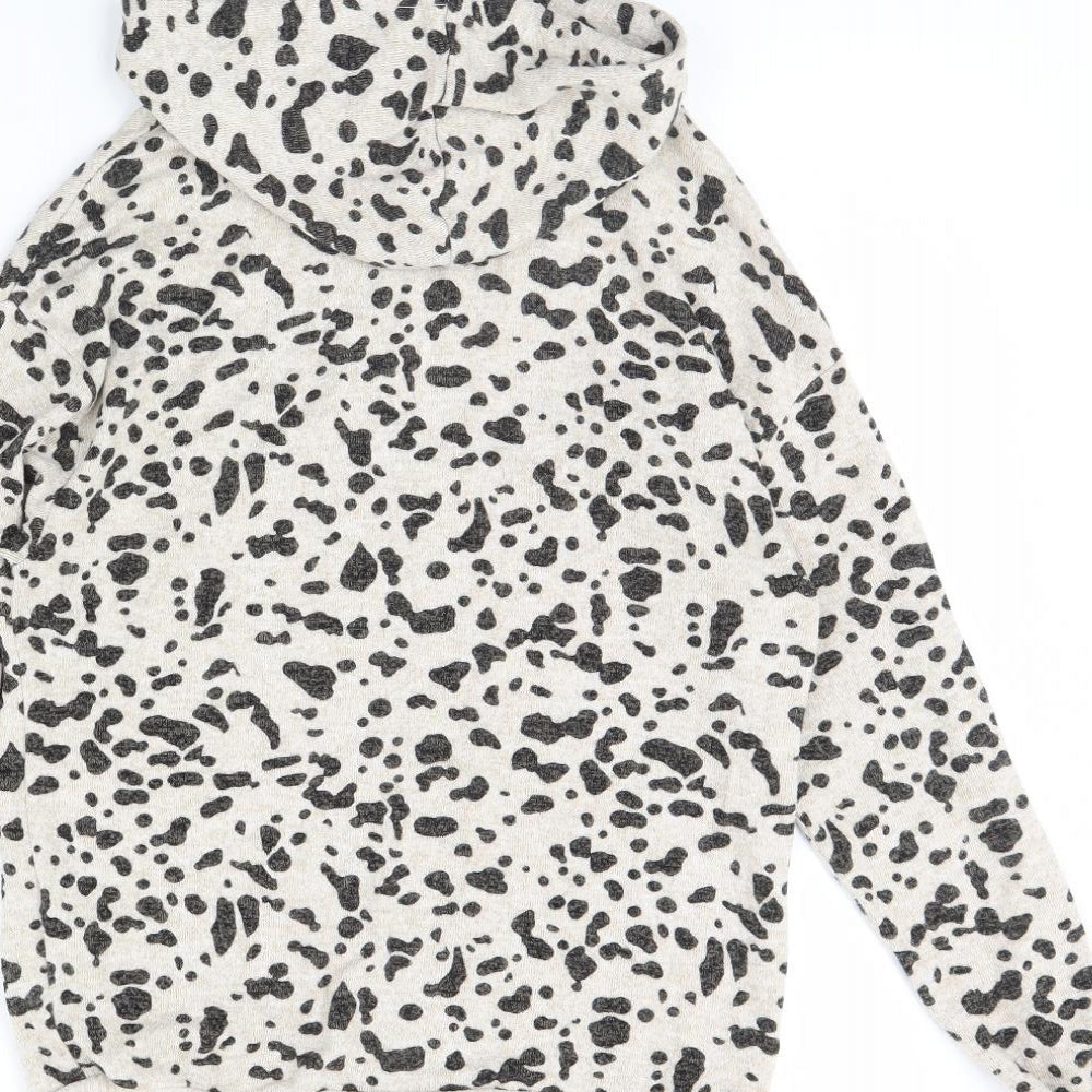 Dorothy Perkins Womens Brown Animal Print Pullover Hoodie Size 6