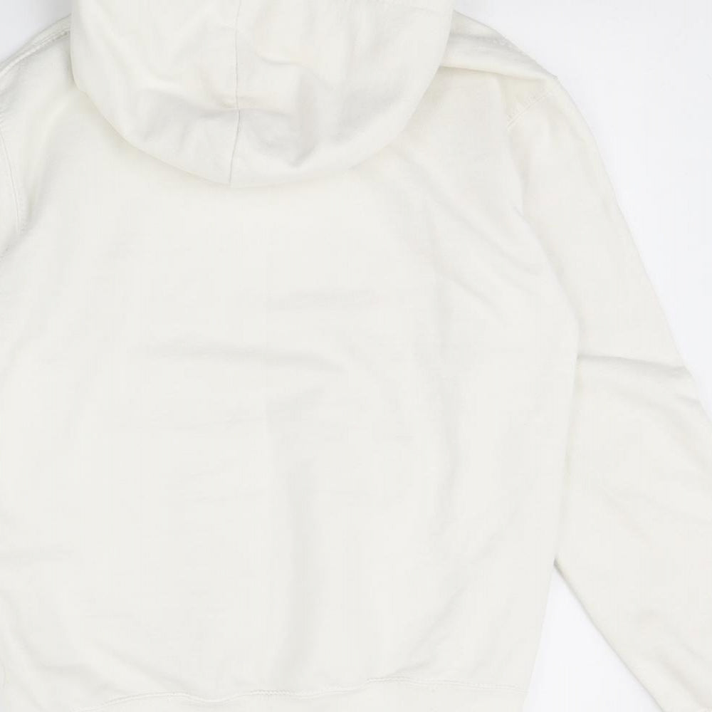 AWD Womens White Pullover Hoodie Size S