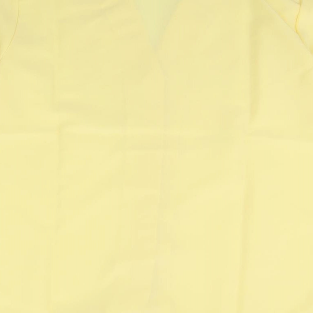 Damart Womens Yellow Basic Button-Up Size 16