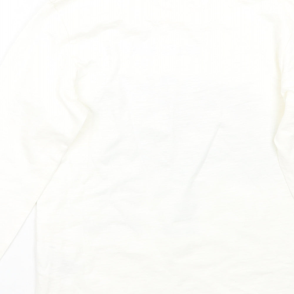 H&M Girls White Basic T-Shirt Size 9 Years