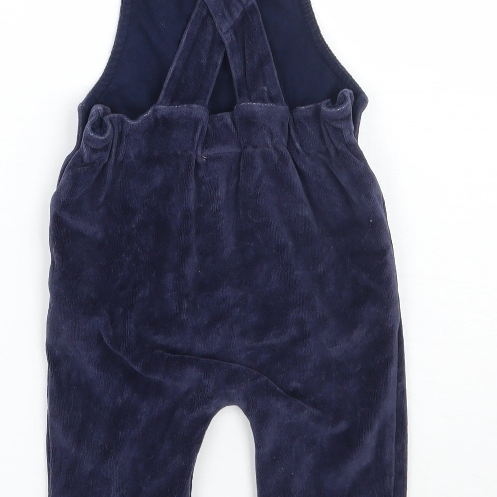 NEXT Boys Blue Dungaree One-Piece Size 3-6 Months