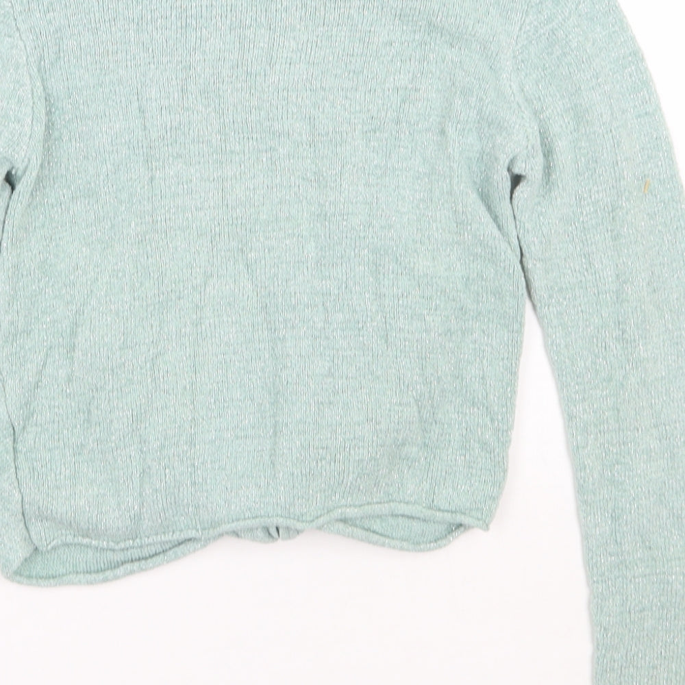 NEXT Girls Green Pullover Jumper Size 8 Years