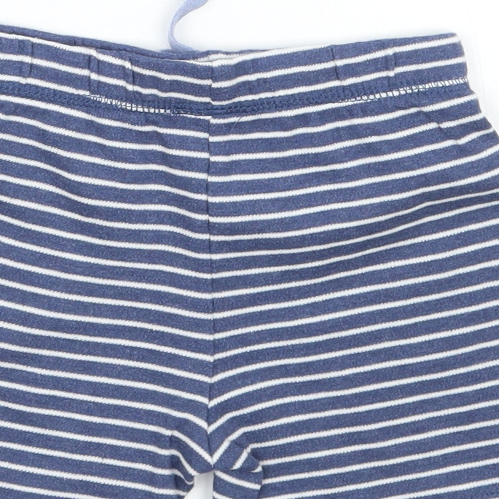 George Baby Blue Striped Sweatpants Trousers Size 6-9 Months