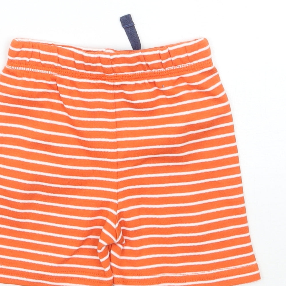 George Baby Orange Striped Sweatpants Trousers Size 6-9 Months