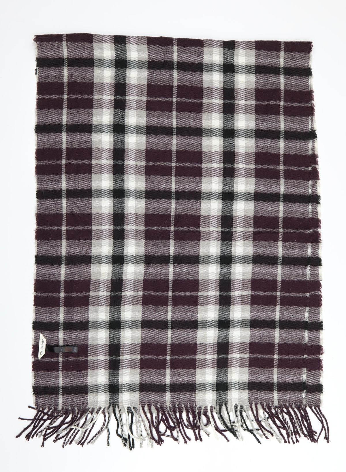 Miss Selfridge Womens Purple Check Shawl/Wrap