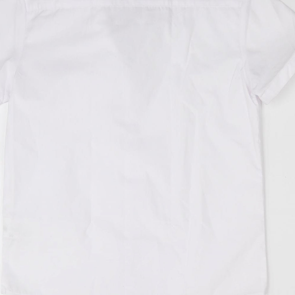 George Boys White Basic Button-Up Size 7-8 Years