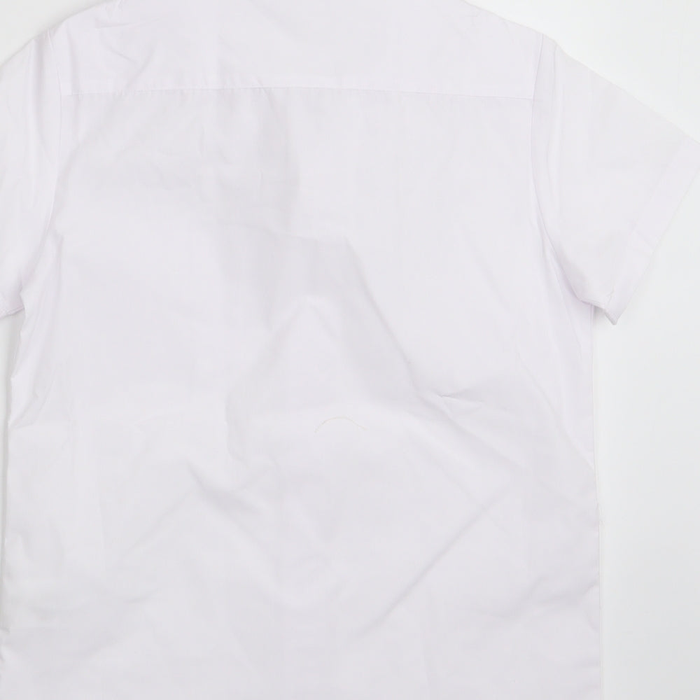 George Boys White Basic Button-Up Size 7-8 Years