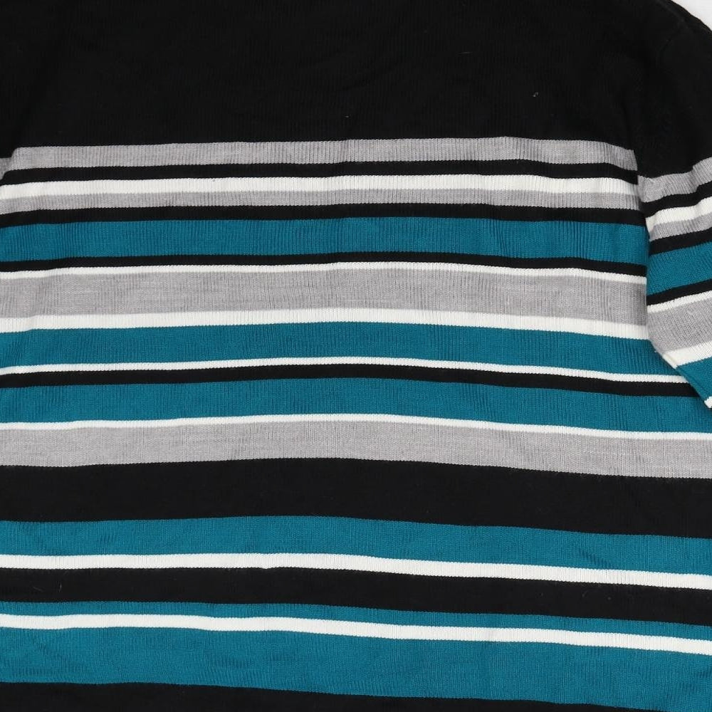 Bonmarché Womens Multicoloured Striped Knit Pullover Jumper Size M