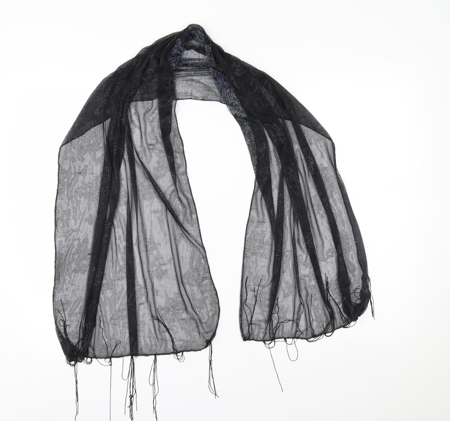Preworn Womens Black Scarf