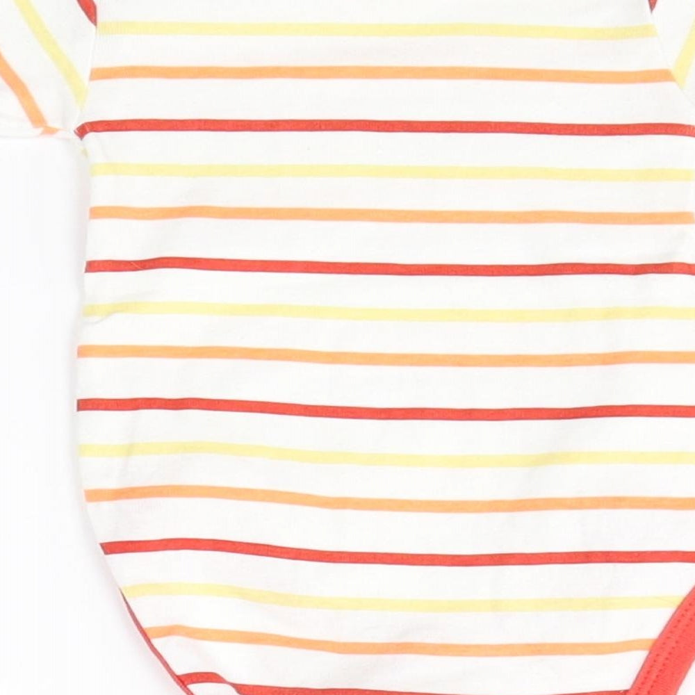 baby club Baby White Striped Babygrow One-Piece Size 3-6 Months