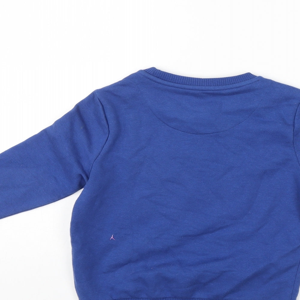 F&F Boys Blue Pullover Sweatshirt Size 5-6 Years
